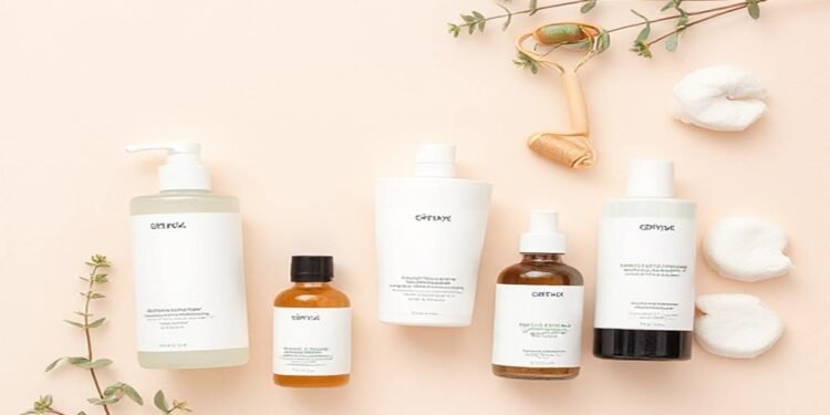 How to Prevent Acne Breakouts: Proven Tips for Clear, Healthy Skin 1 A clean and calming flat lay of skincare products for acne prevention, featuring gentle cleansers, moisturizers, tea tree oil, and aloe vera gel on a soft neutral background. The scene includes natural elements like small plants and cotton pads, emphasizing a simple and effective skincare routine for clearer skin and acne prevention.