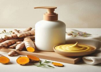 Best turmeric face wash for glowing skin with turmeric roots and powder