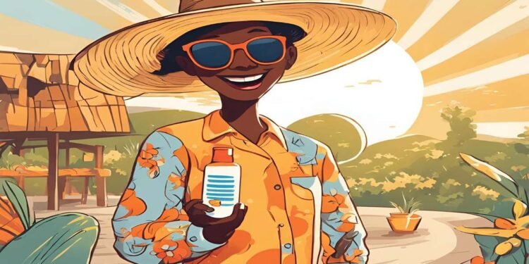 How to Protect Your Skin from UV Rays: 10 Essential Tips for Healthy, Glowing Skin 1 Person applying sunscreen with SPF 50, wearing UV-protective clothing and sunglasses to shield skin from harmful UV rays