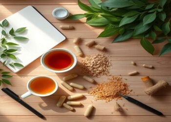 Ashwagandha, Rhodiola, and Ginseng adaptogen supplements for stress relief and mental clarity